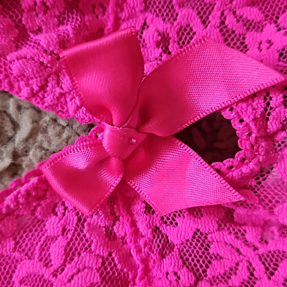 Victoria’s Secret Hot Pink Lace Slip Dress. Sz: XS. Adjust. Straps. Looks GREAT! - Picture 3 of 12